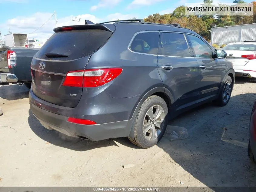 2014 Hyundai Santa Fe Gls VIN: KM8SMDHFXEU035718 Lot: 40679426