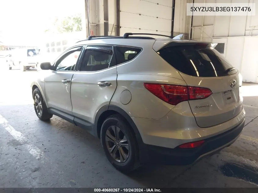 2014 Hyundai Santa Fe Sport 2.4L VIN: 5XYZU3LB3EG137476 Lot: 40680267