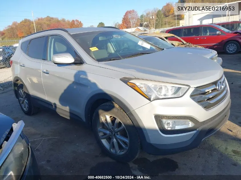 2014 Hyundai Santa Fe Sport 2.0L Turbo VIN: 5XYZUDLA5EG216953 Lot: 40682500