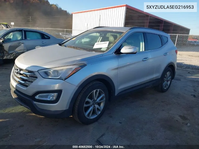 2014 Hyundai Santa Fe Sport 2.0L Turbo VIN: 5XYZUDLA5EG216953 Lot: 40682500