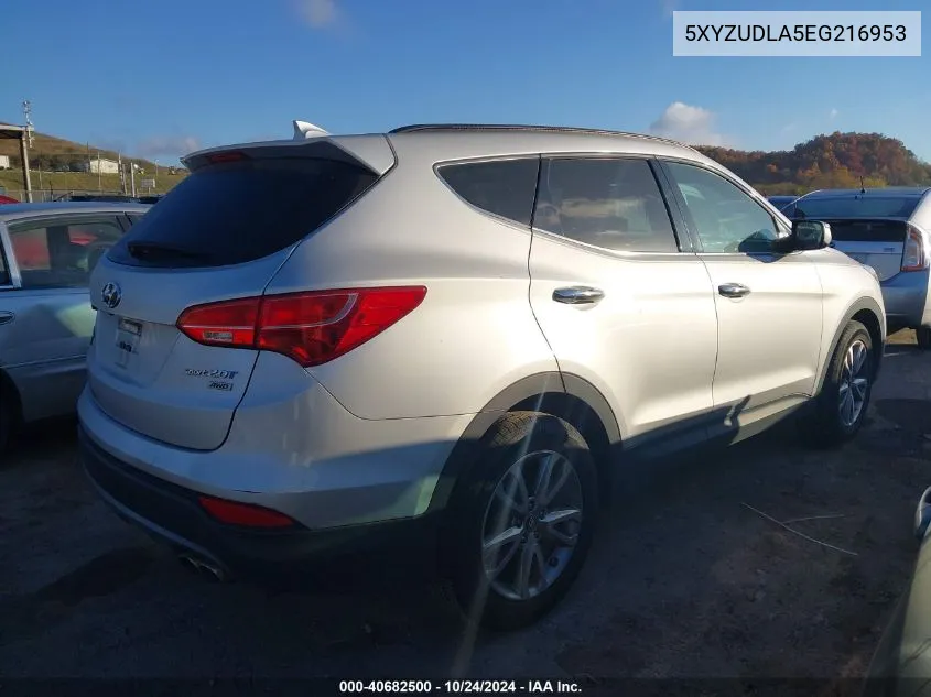 2014 Hyundai Santa Fe Sport 2.0L Turbo VIN: 5XYZUDLA5EG216953 Lot: 40682500