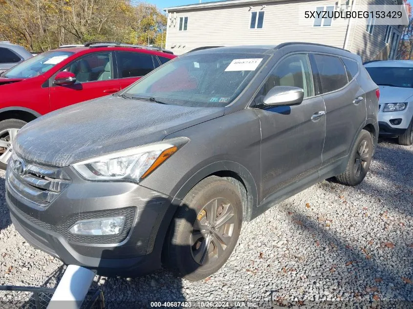 2014 Hyundai Santa Fe Sport 2.4L VIN: 5XYZUDLB0EG153429 Lot: 40687423