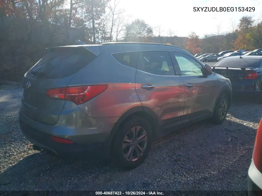 2014 Hyundai Santa Fe Sport 2.4L VIN: 5XYZUDLB0EG153429 Lot: 40687423