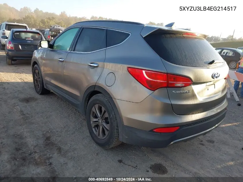 2014 Hyundai Santa Fe Sport 2.4L VIN: 5XYZU3LB4EG214517 Lot: 40692849