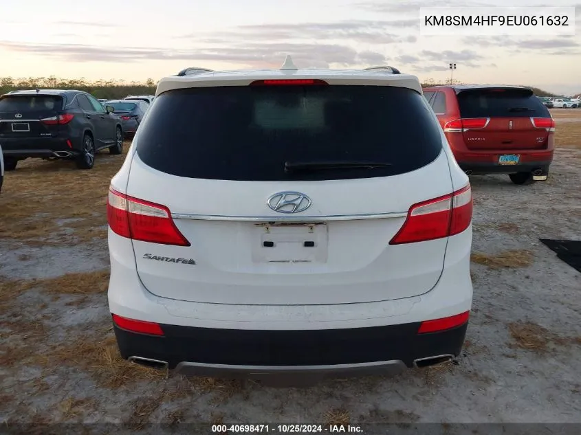 2014 Hyundai Santa Fe Gls VIN: KM8SM4HF9EU061632 Lot: 40698471