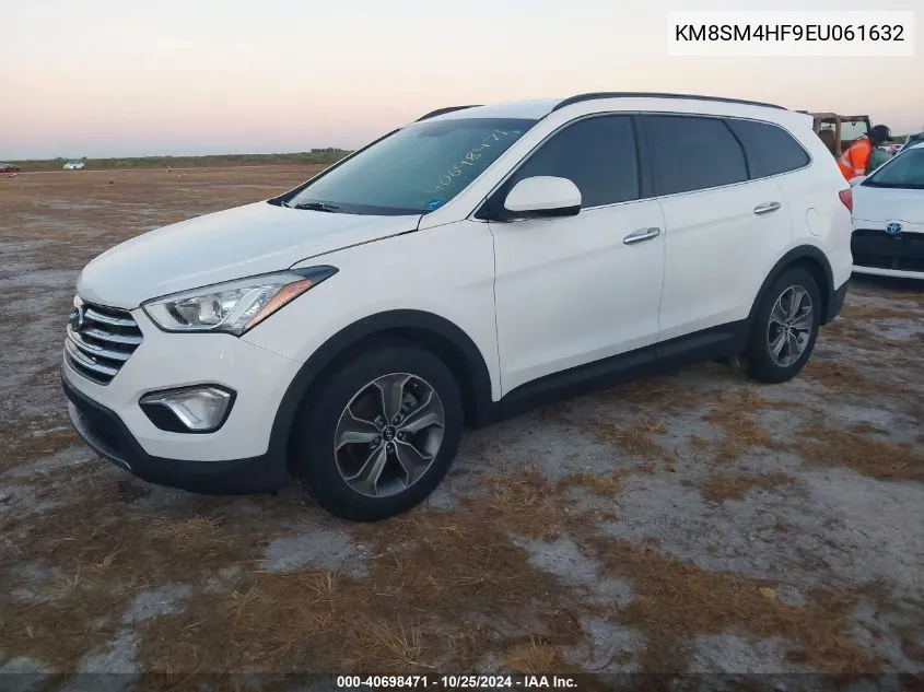 2014 Hyundai Santa Fe Gls VIN: KM8SM4HF9EU061632 Lot: 40698471