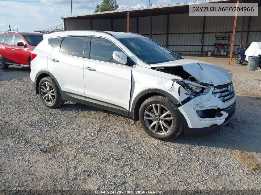 2014 Hyundai Santa Fe Sport 2.0L Turbo VIN: 5XYZU3LA6EG204966 Lot: 40724728