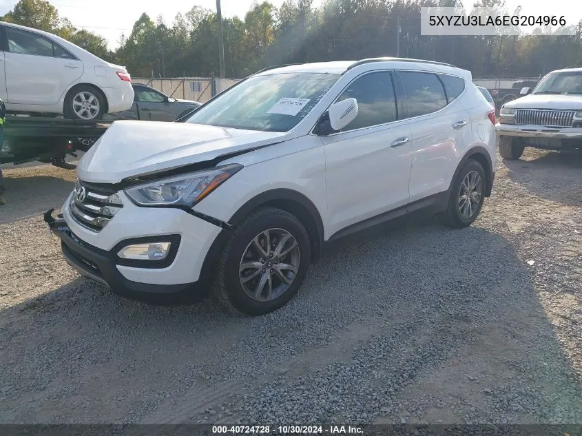 2014 Hyundai Santa Fe Sport 2.0L Turbo VIN: 5XYZU3LA6EG204966 Lot: 40724728