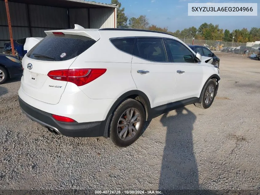 2014 Hyundai Santa Fe Sport 2.0L Turbo VIN: 5XYZU3LA6EG204966 Lot: 40724728