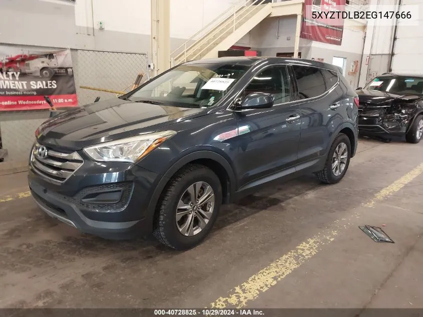 5XYZTDLB2EG147666 2014 Hyundai Santa Fe Sport 2.4L