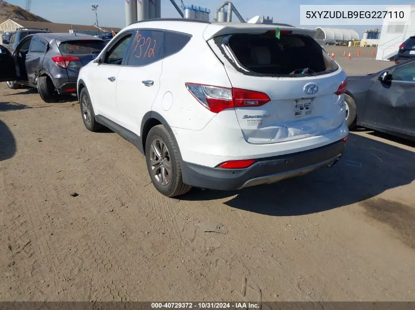 2014 Hyundai Santa Fe Sport 2.4L VIN: 5XYZUDLB9EG227110 Lot: 40729372