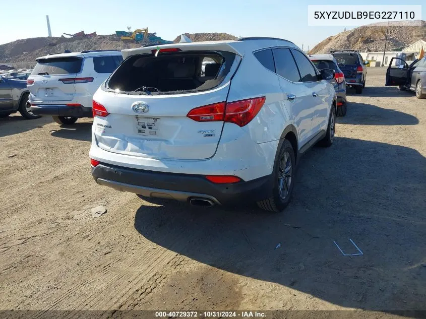 2014 Hyundai Santa Fe Sport 2.4L VIN: 5XYZUDLB9EG227110 Lot: 40729372