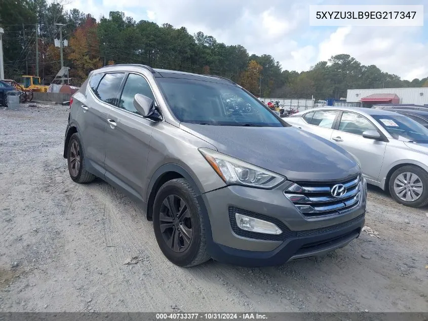 2014 Hyundai Santa Fe Sport 2.4L VIN: 5XYZU3LB9EG217347 Lot: 40733377