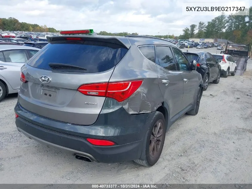 2014 Hyundai Santa Fe Sport 2.4L VIN: 5XYZU3LB9EG217347 Lot: 40733377