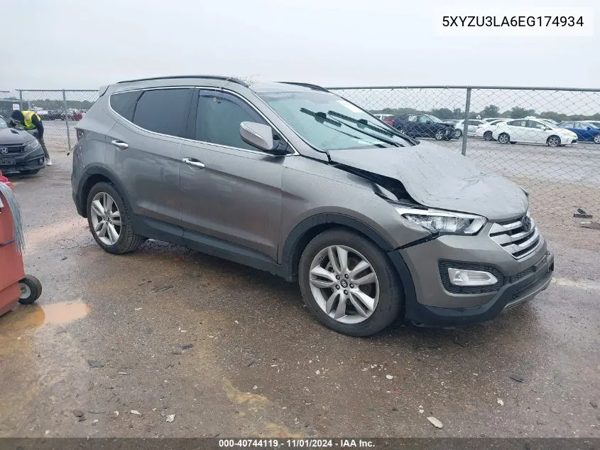 2014 Hyundai Santa Fe Sport 2.0L Turbo VIN: 5XYZU3LA6EG174934 Lot: 40744119