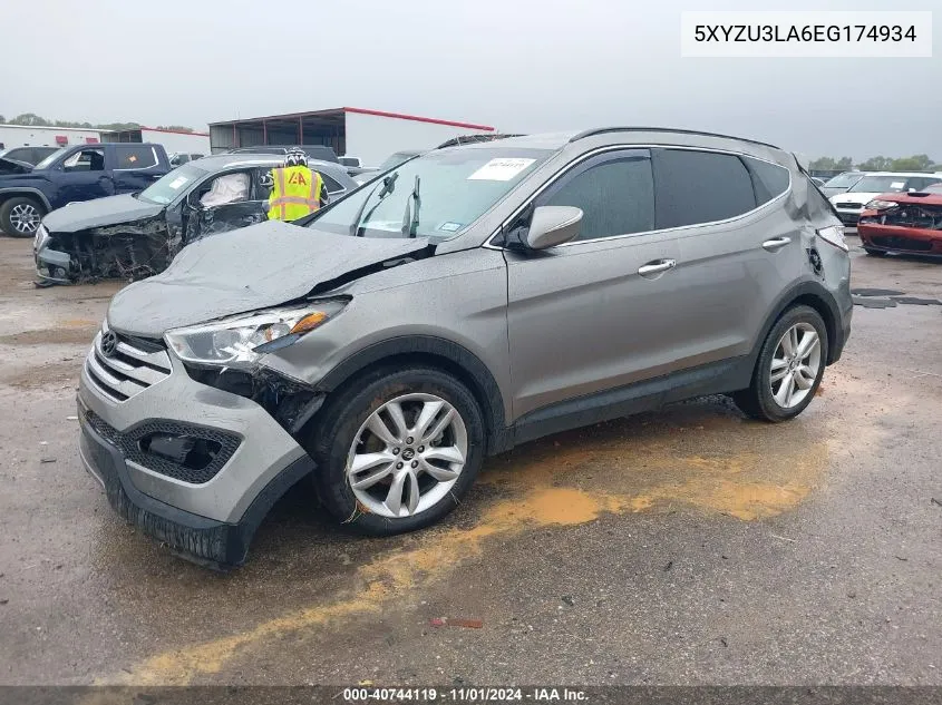 2014 Hyundai Santa Fe Sport 2.0L Turbo VIN: 5XYZU3LA6EG174934 Lot: 40744119