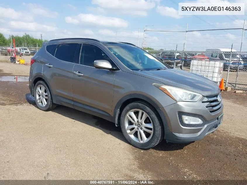 2014 Hyundai Santa Fe Sport 2.0L Turbo VIN: 5XYZW3LA0EG146363 Lot: 40767591