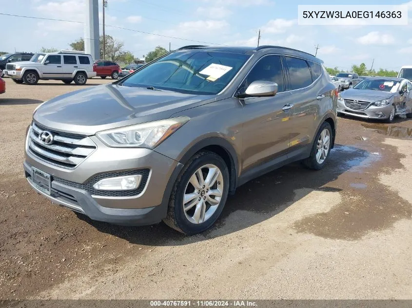 2014 Hyundai Santa Fe Sport 2.0L Turbo VIN: 5XYZW3LA0EG146363 Lot: 40767591