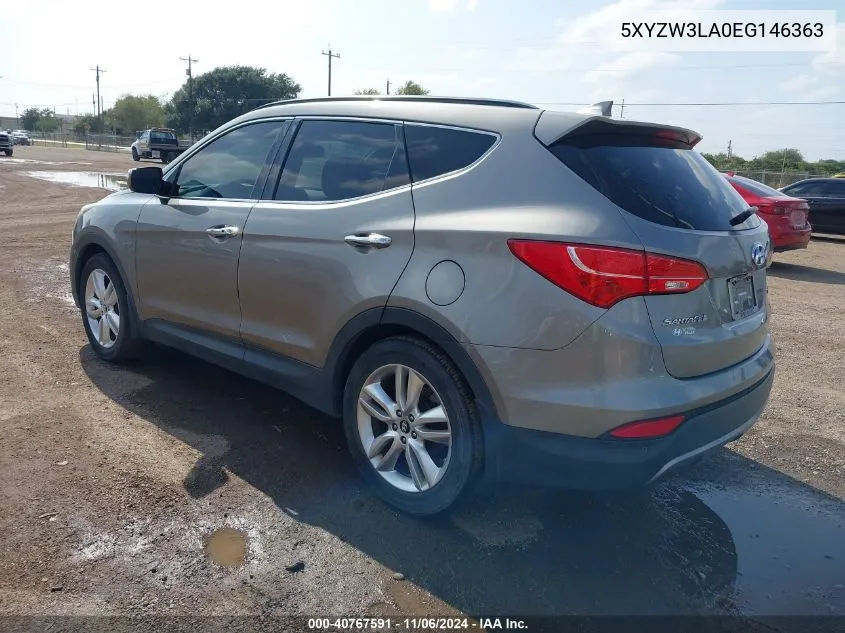 2014 Hyundai Santa Fe Sport 2.0L Turbo VIN: 5XYZW3LA0EG146363 Lot: 40767591