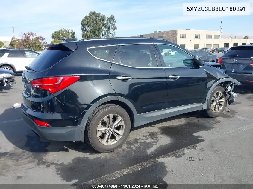 2014 Hyundai Santa Fe Sport 2.4L VIN: 5XYZU3LB8EG180291 Lot: 40774968