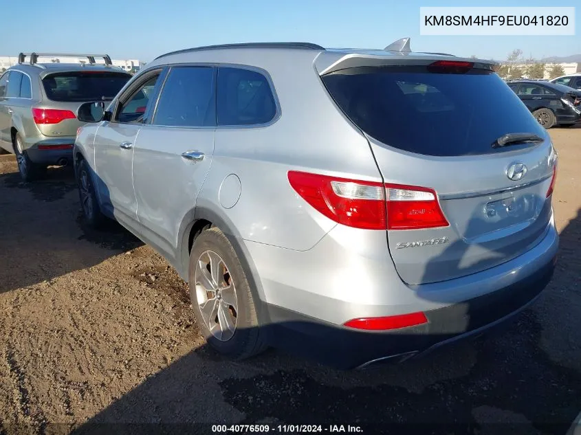 2014 Hyundai Santa Fe Gls VIN: KM8SM4HF9EU041820 Lot: 40776509