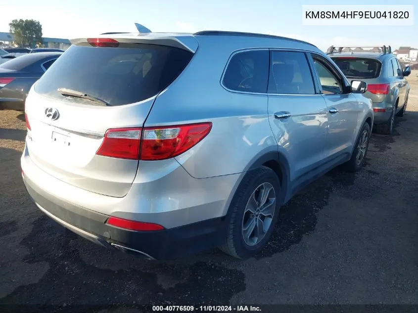 2014 Hyundai Santa Fe Gls VIN: KM8SM4HF9EU041820 Lot: 40776509