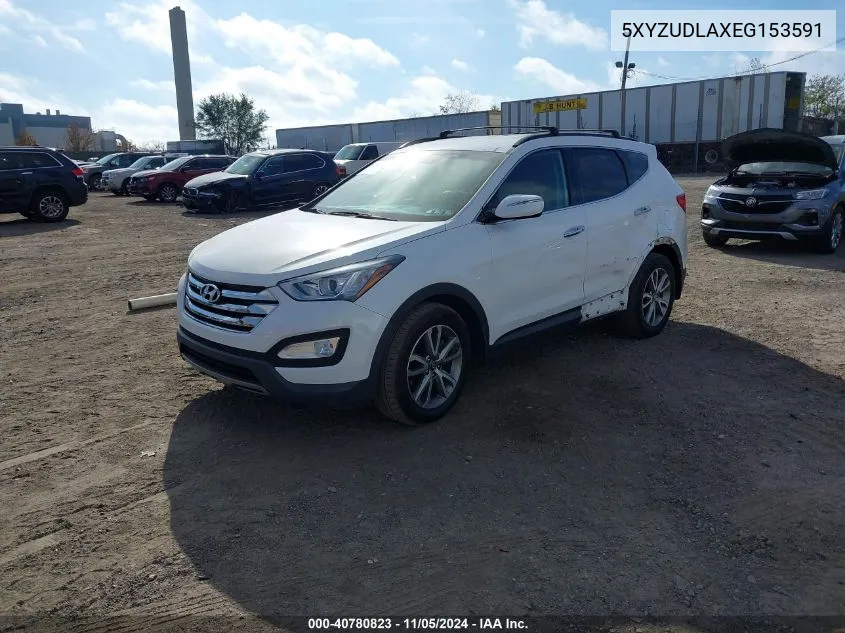 2014 Hyundai Santa Fe Sport 2.0L Turbo VIN: 5XYZUDLAXEG153591 Lot: 40780823