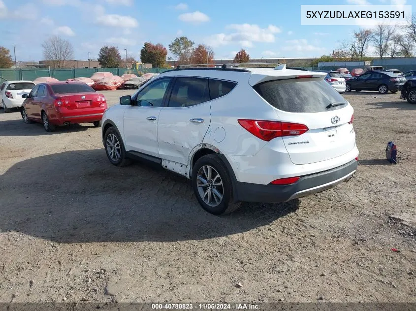 2014 Hyundai Santa Fe Sport 2.0L Turbo VIN: 5XYZUDLAXEG153591 Lot: 40780823