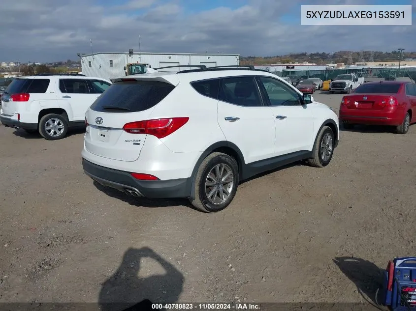 2014 Hyundai Santa Fe Sport 2.0L Turbo VIN: 5XYZUDLAXEG153591 Lot: 40780823