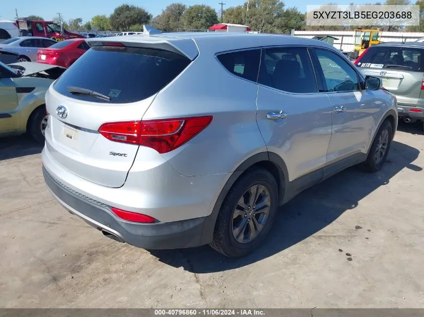 2014 Hyundai Santa Fe Sport 2.4L VIN: 5XYZT3LB5EG203688 Lot: 40796860