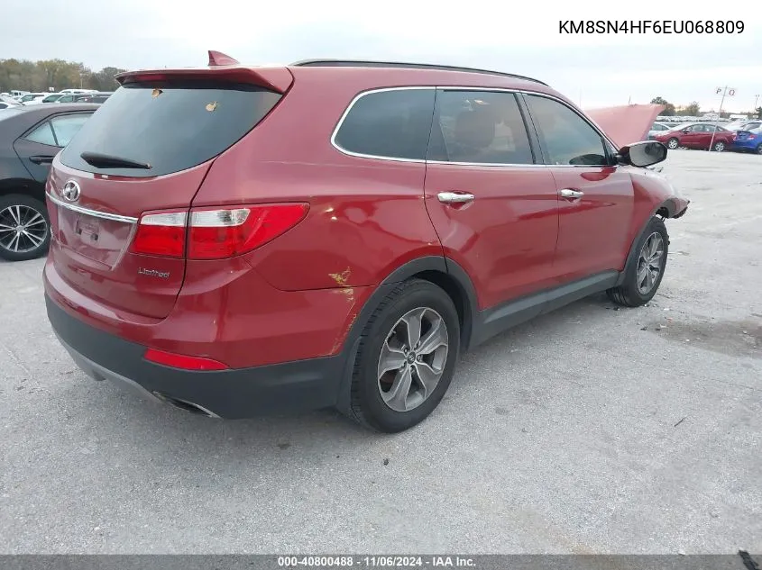 2014 Hyundai Santa Fe Limited VIN: KM8SN4HF6EU068809 Lot: 40800488