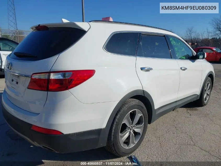 2014 Hyundai Santa Fe Gls VIN: KM8SM4HF9EU080309 Lot: 40800537