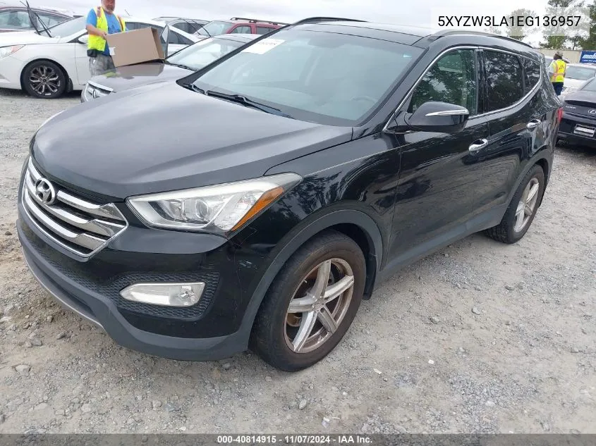 2014 Hyundai Santa Fe Sport 2.0L Turbo VIN: 5XYZW3LA1EG136957 Lot: 40814915