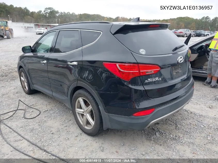 2014 Hyundai Santa Fe Sport 2.0L Turbo VIN: 5XYZW3LA1EG136957 Lot: 40814915