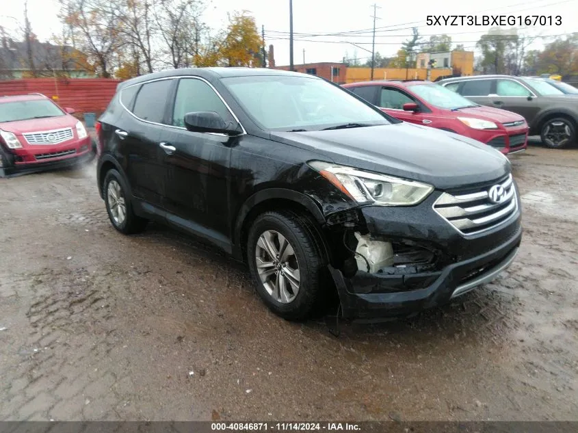 2014 Hyundai Santa Fe Sport 2.4L VIN: 5XYZT3LBXEG167013 Lot: 40846871