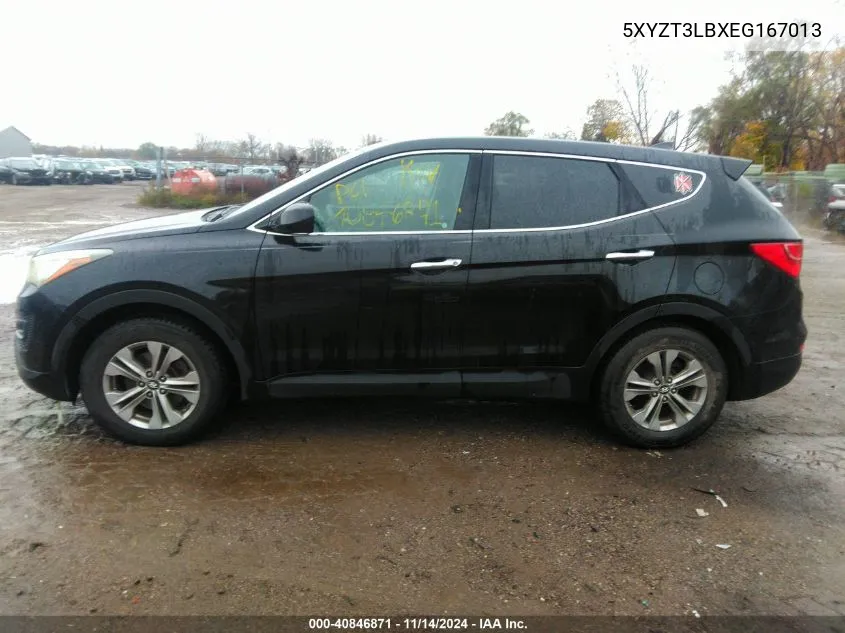 2014 Hyundai Santa Fe Sport 2.4L VIN: 5XYZT3LBXEG167013 Lot: 40846871