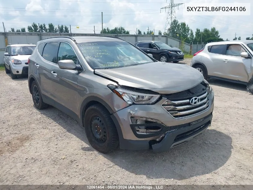 2015 Hyundai Santa Fe Sport 2.4 Base VIN: 5XYZT3LB6FG244106 Lot: 12061454