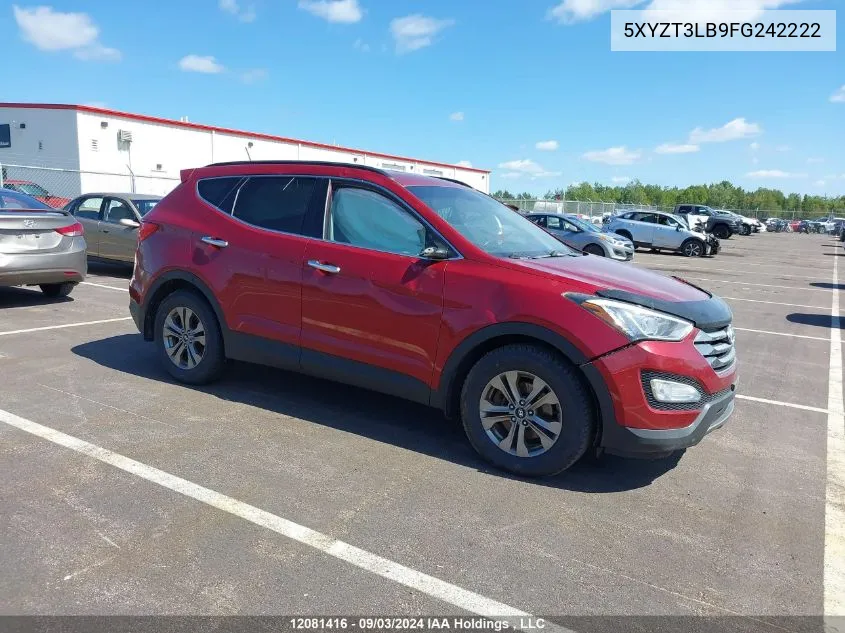 2015 Hyundai Santa Fe Sport VIN: 5XYZT3LB9FG242222 Lot: 12081416