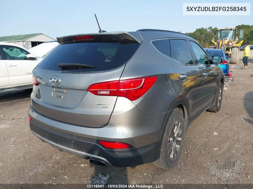 5XYZUDLB2FG258345 2015 Hyundai Santa Fe Sport