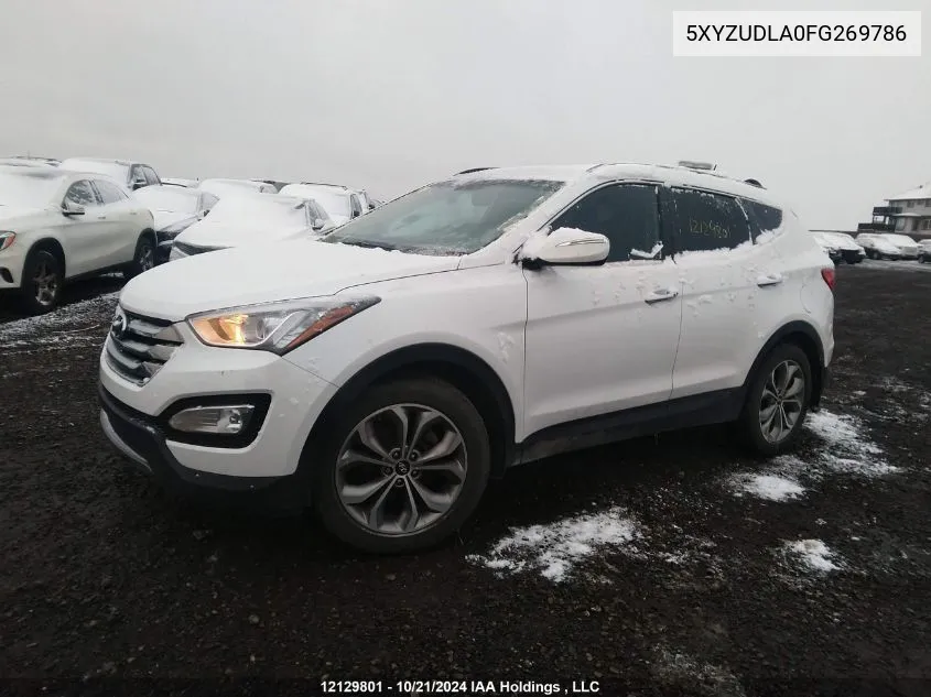 2015 Hyundai Santa Fe Sport 2.0T Limited VIN: 5XYZUDLA0FG269786 Lot: 12129801