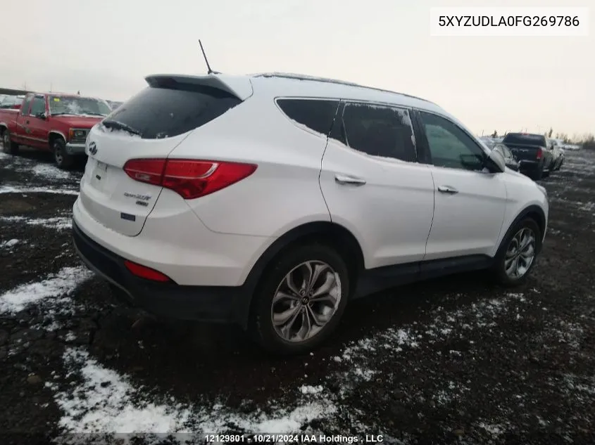 2015 Hyundai Santa Fe Sport 2.0T Limited VIN: 5XYZUDLA0FG269786 Lot: 12129801