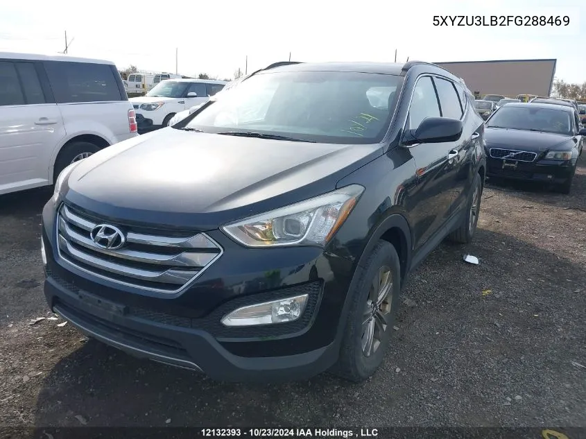 2015 Hyundai Santa Fe Sport VIN: 5XYZU3LB2FG288469 Lot: 12132393