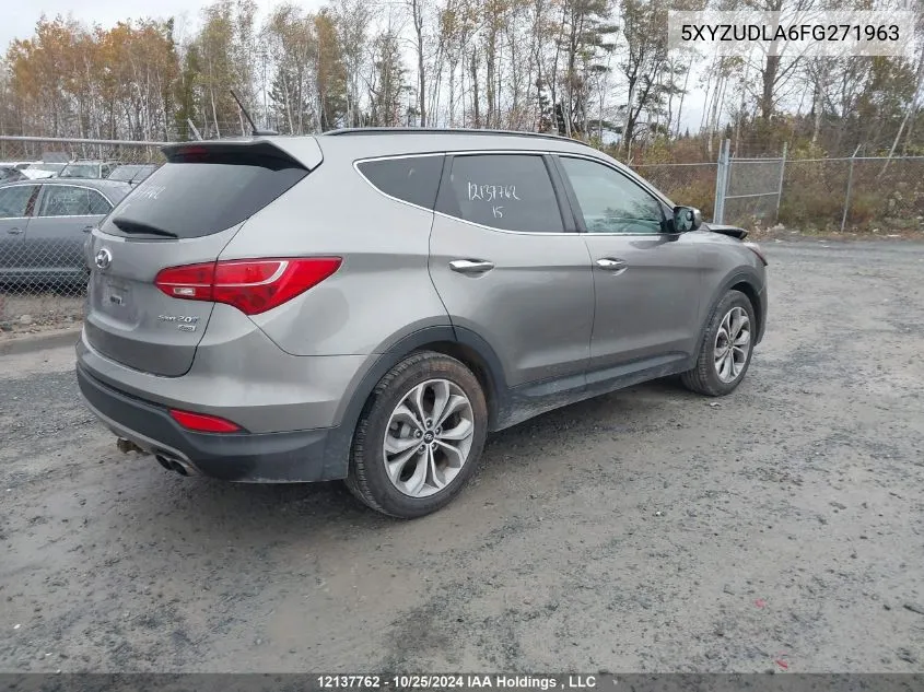 2015 Hyundai Santa Fe Sport VIN: 5XYZUDLA6FG271963 Lot: 12137762