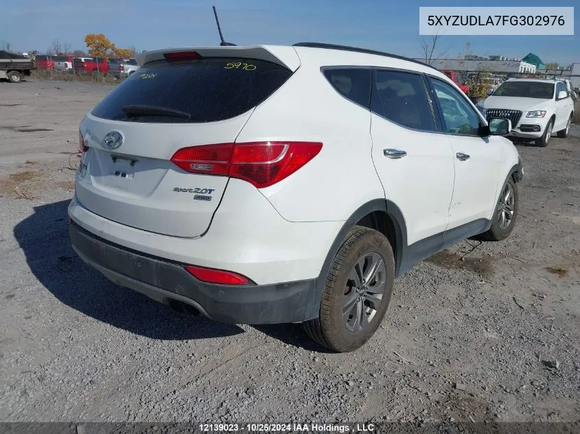 2015 Hyundai Santa Fe Sport VIN: 5XYZUDLA7FG302976 Lot: 12139023