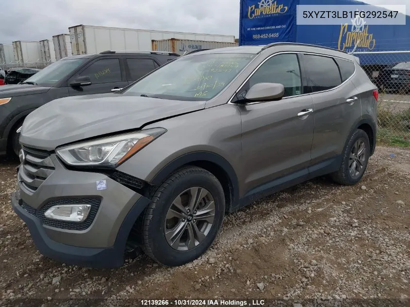 2015 Hyundai Santa Fe Sport VIN: 5XYZT3LB1FG292547 Lot: 12139266