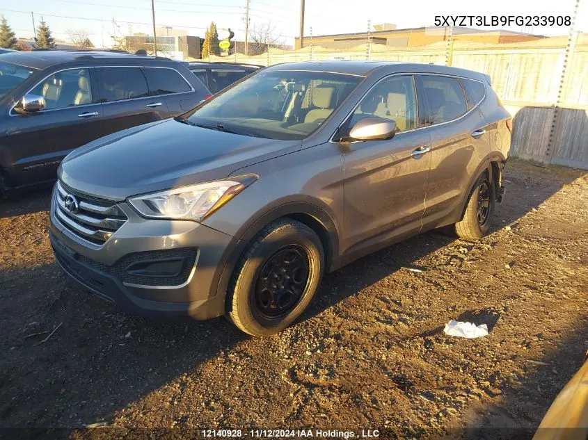 2015 Hyundai Santa Fe Sport VIN: 5XYZT3LB9FG233908 Lot: 12140928