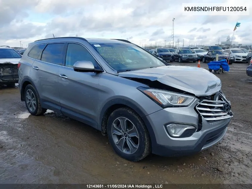 2015 Hyundai Santa Fe Gls/Limited VIN: KM8SNDHF8FU120054 Lot: 12143651