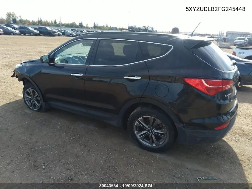 2015 Hyundai Santa Fe Sport VIN: 5XYZUDLB2FG245448 Lot: 30043534