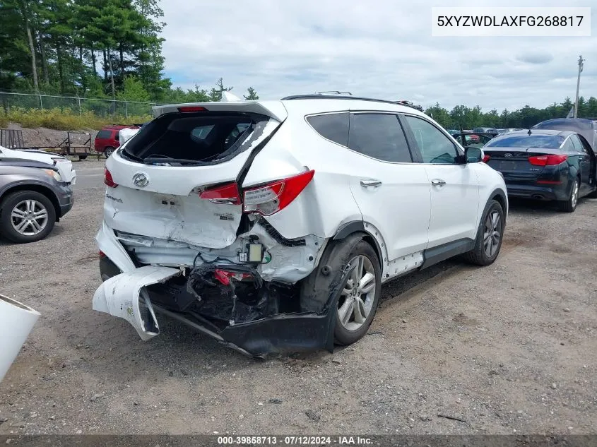 5XYZWDLAXFG268817 2015 Hyundai Santa Fe Sport 2.0L Turbo