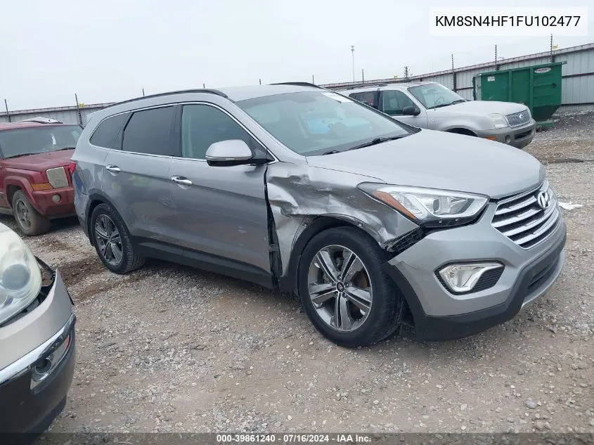 2015 Hyundai Santa Fe Gls VIN: KM8SN4HF1FU102477 Lot: 39861240